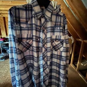 Mens multi color long sleeve pearl snaps Sears Western wear shirt